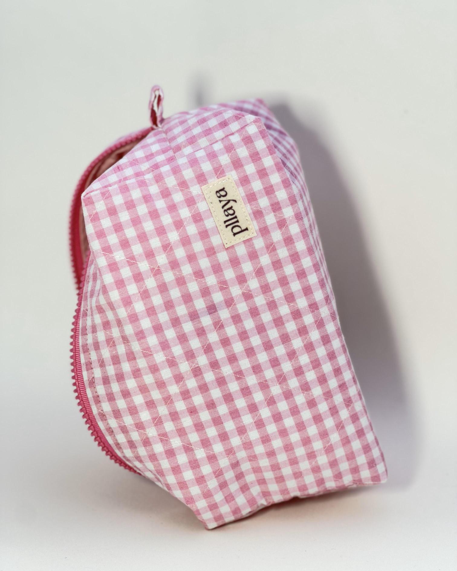 Pembe%20Pötikareli%20Makyaj%20Çantası