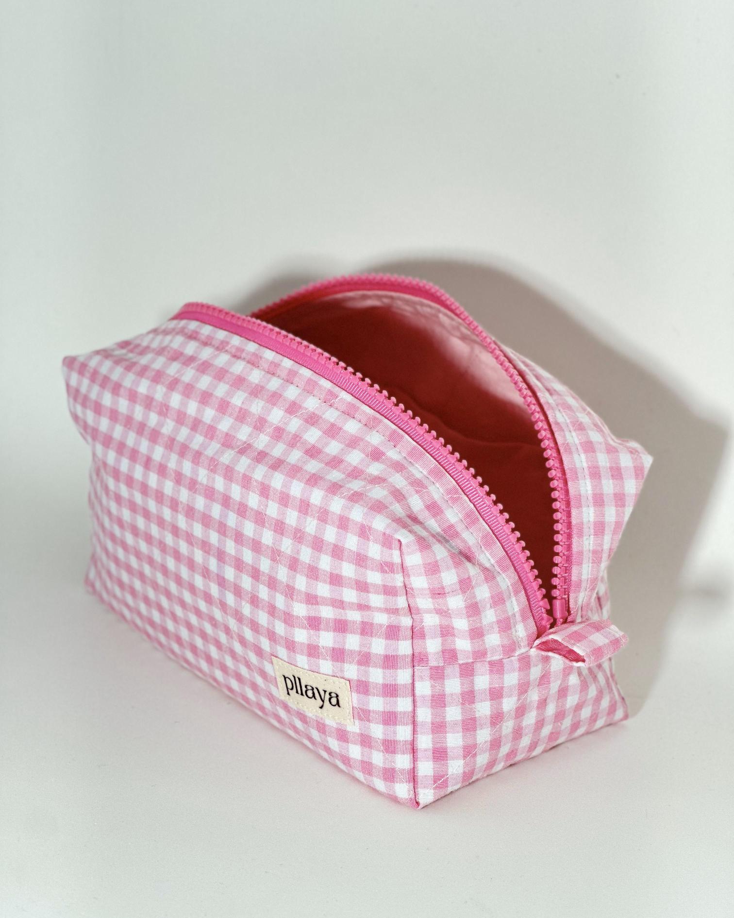 Pembe%20Pötikareli%20Makyaj%20Çantası